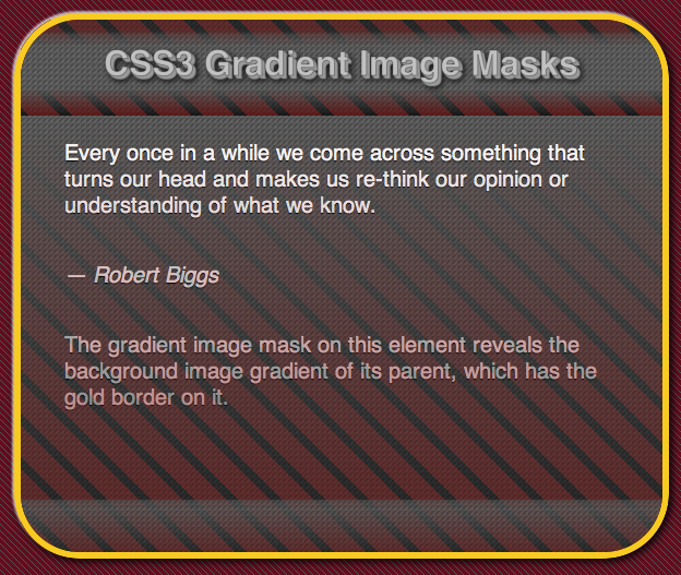CSS3 gradient image mask